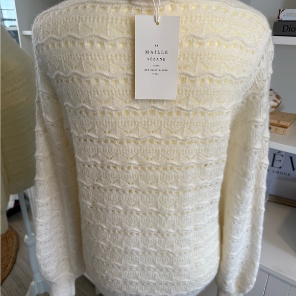 Sezane Lya Sweater Ecru - Picture 3 of 5